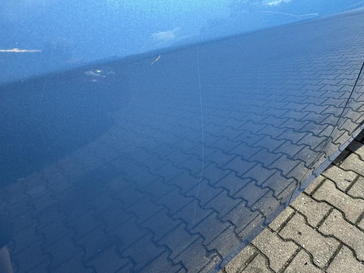 Opel Agila B original T&uuml;r hinten rechts GBW Marokkoblau met manuelle Fensterheber Rohbau Bj.2008
